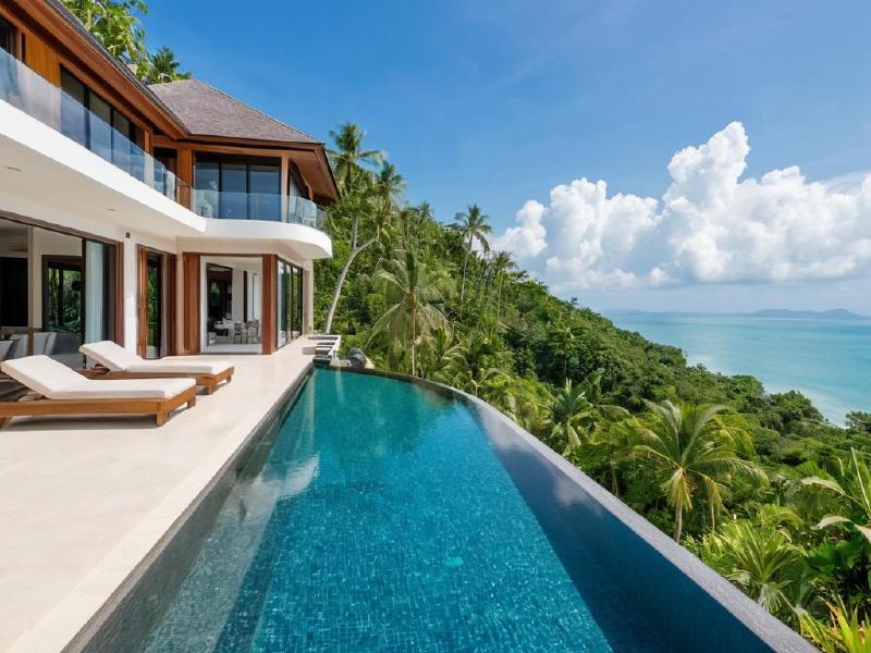 Luxury 7BR Hillside Villa with Ocean Views